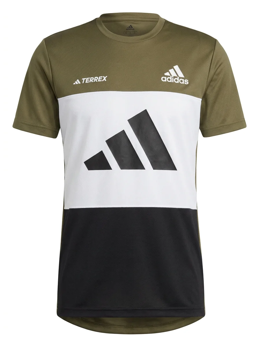 Aero-Tech Colorblock Olive Tee — DZIGN Export Quality T-Shirts Dhaka Bangladesh