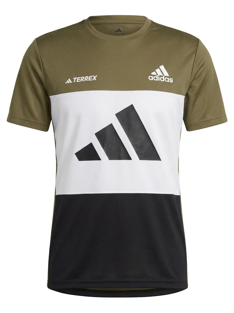 Aero-Tech Colorblock Olive Tee image 2